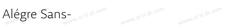 Alégre Sans字体转换